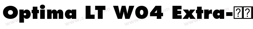Optima LT W04 Extra字体转换